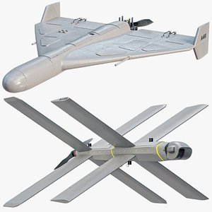 Lancet-3 And HESA-2 Russian UCAV Kamikaze Drones Collection PBR