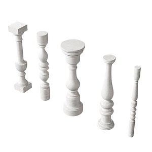3D Marble Quintet Balusters with Classic Design 4