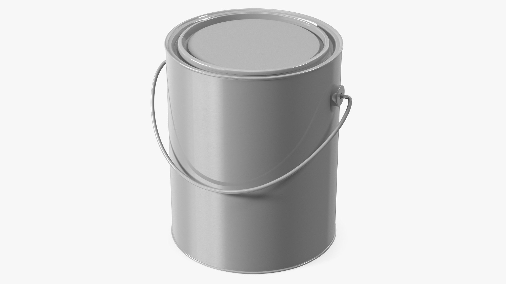 Paint Bucket Closed 3D model preview