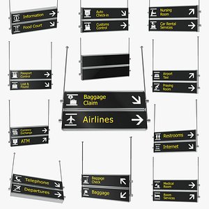 Airport Signs Collection