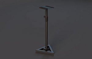 3d model studio speaker stand millenium