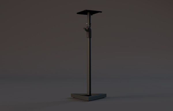 3d model studio speaker stand millenium