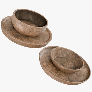 3D MedievalDishes 01 h model