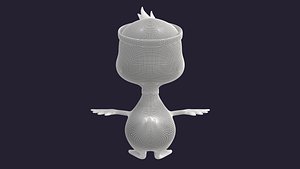 Asset - Cartoons - Character - Duck - Hight Poly 3D model