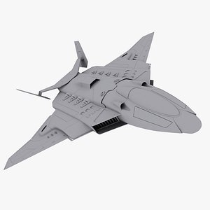 stealth fighters space spaceship model