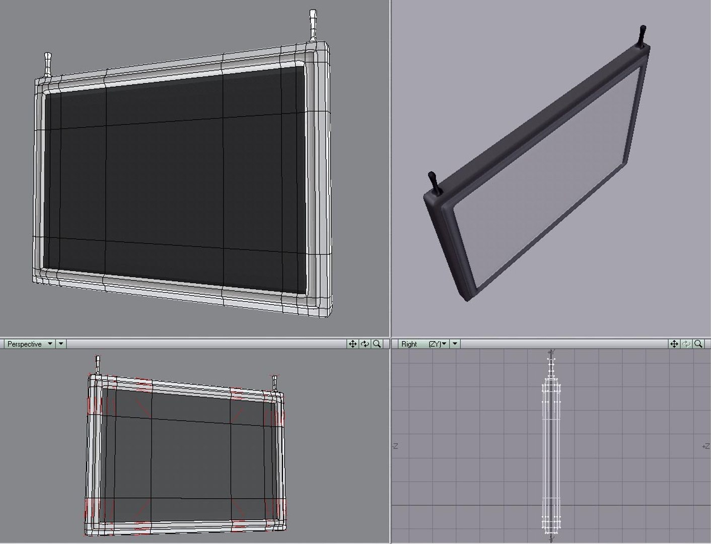 3d signpost post sign model