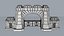 Big Enter Gate of River Port 3D model