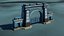 Big Enter Gate of River Port 3D model