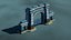 Big Enter Gate of River Port 3D model