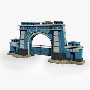 Big Enter Gate of River Port