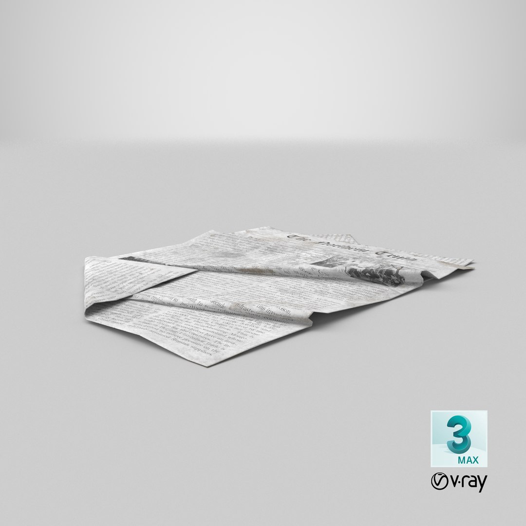 Newspaper Scattered 3D model https://p.turbosquid.com/ts-thumb/mk/uFOVza/V2/stemcell_max_vray_render/png/1652093409/1920x1080/fit_q87/f9706ffaff852daa8ed8ddc7c71caab2fc75997c/stemcell_max_vray_render.jpg