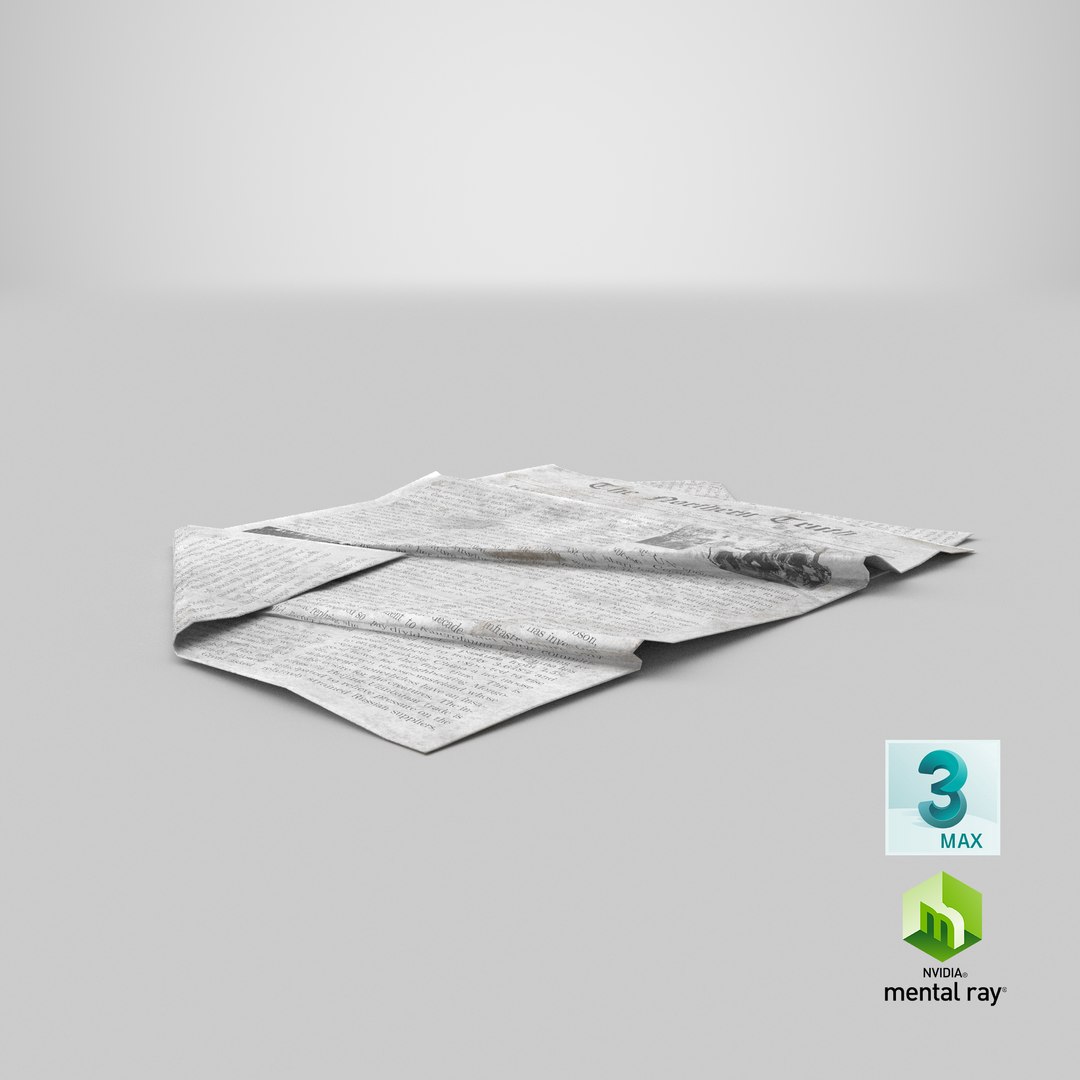Newspaper Scattered 3D model https://p.turbosquid.com/ts-thumb/mk/uFOVza/ko/stemcell_max_mental_ray_render/png/1652093407/1920x1080/fit_q87/593ea487e01e4133ab03906896a65a9c2370f4b7/stemcell_max_mental_ray_render.jpg