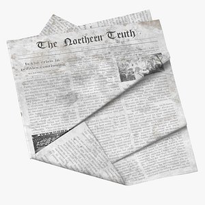 Newspaper Scattered 3D model