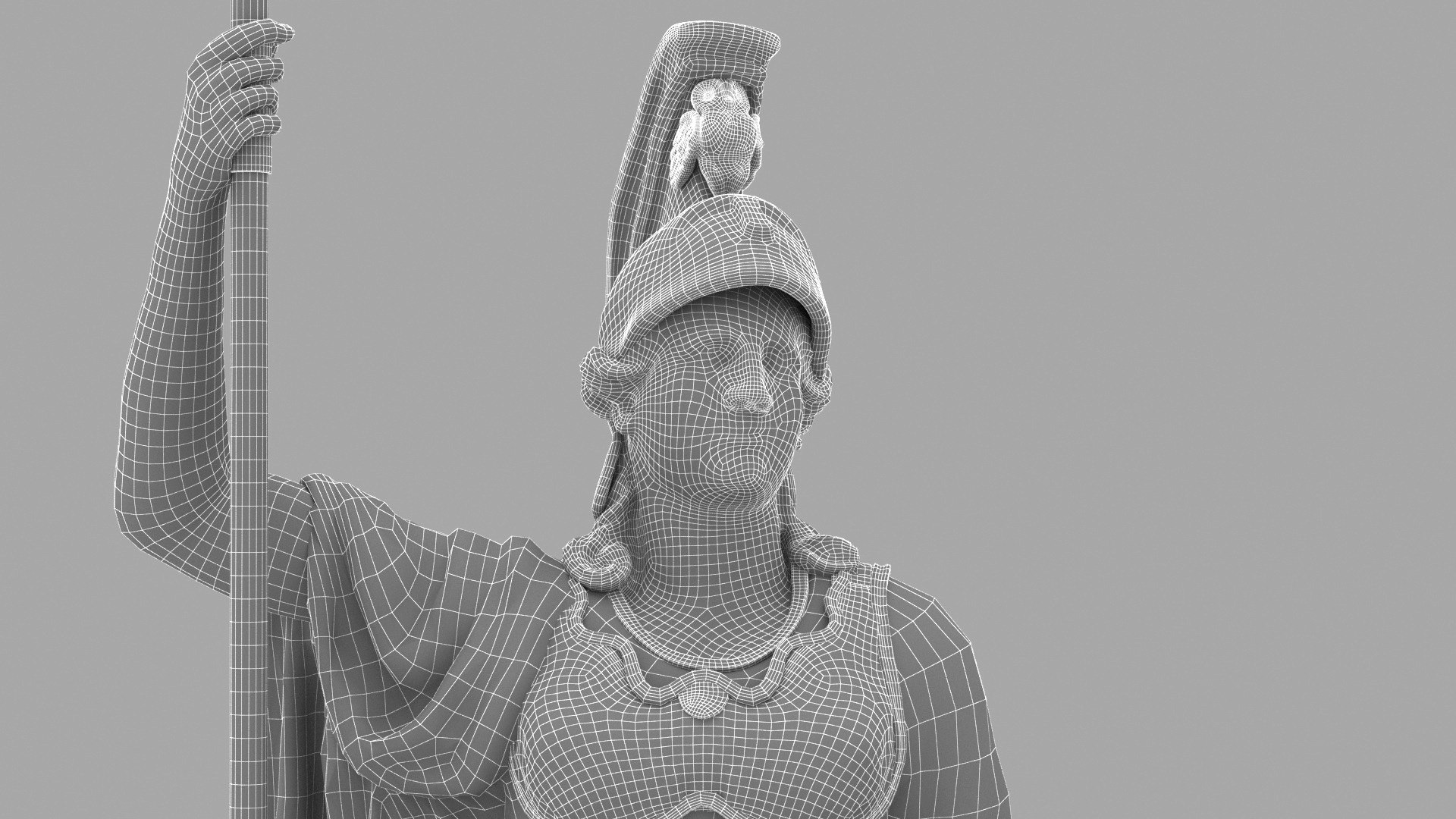 Minerva Statue 3D Model TurboSquid 1631007