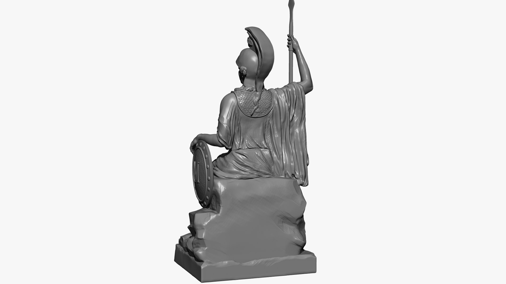 Minerva Statue 3D Model TurboSquid 1631007