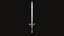Fantasy Weapon Sword 02 3D model
