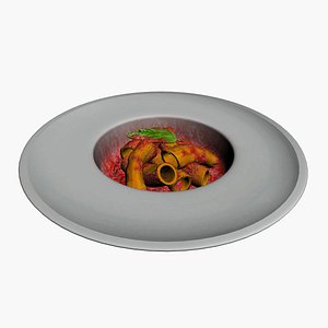 3D Macaroni in dish