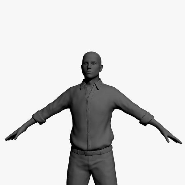 3D man male guy model