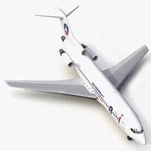 3d boeing 727-100 air france