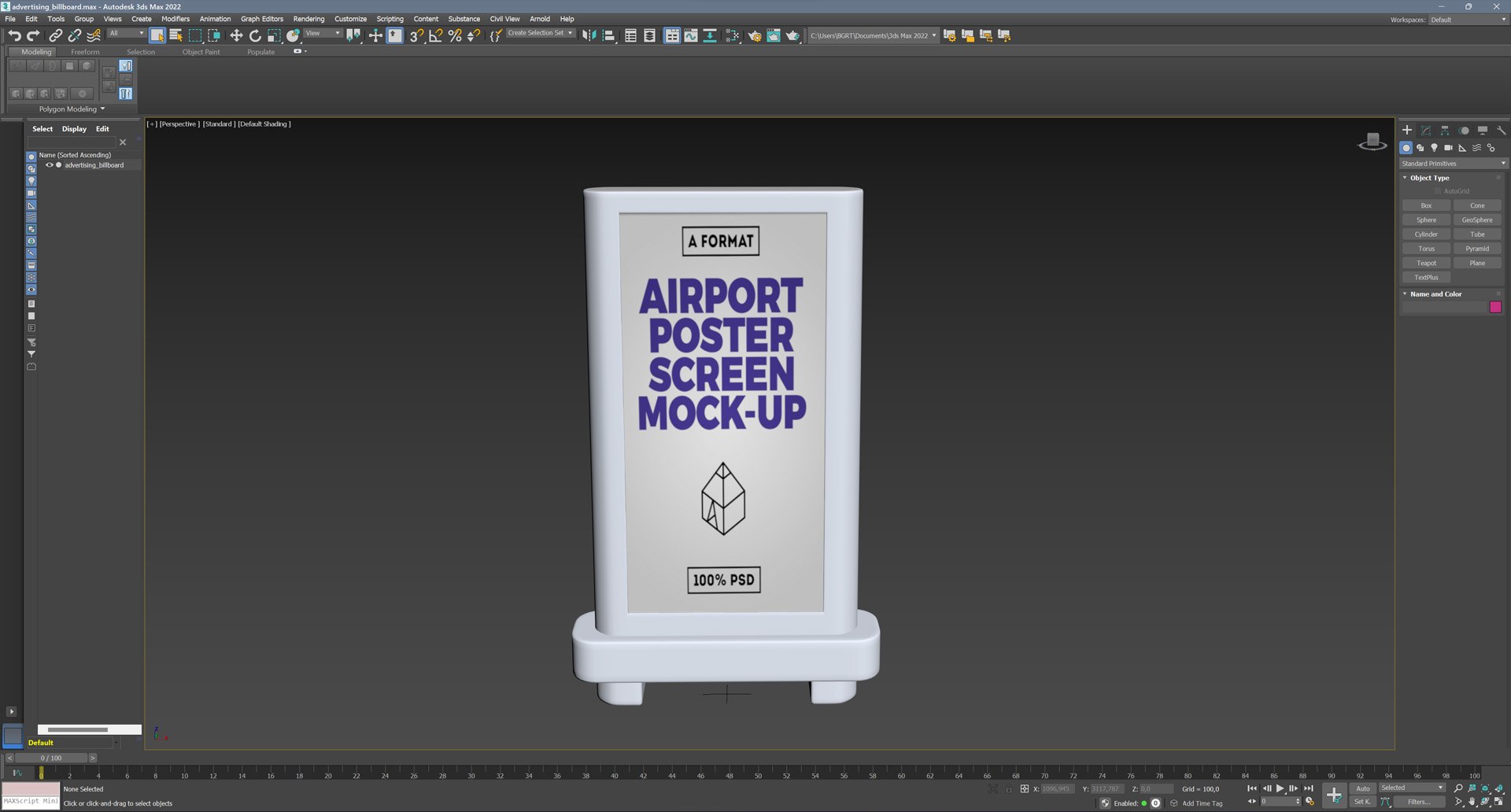 Advertising Billboard Model - TurboSquid 2184472