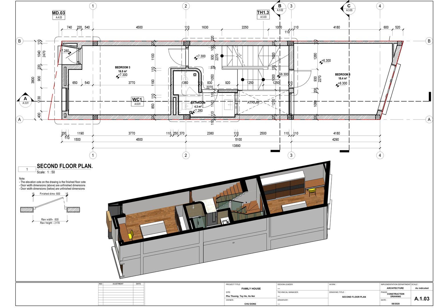 Split House 3x16m 3D Model - TurboSquid 2160305