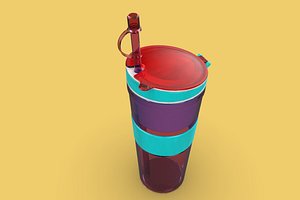 3D contains travel snack bottle model