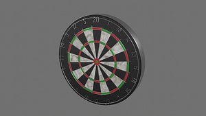 3D dartboard model