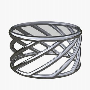 3D Twisted Rods Table model