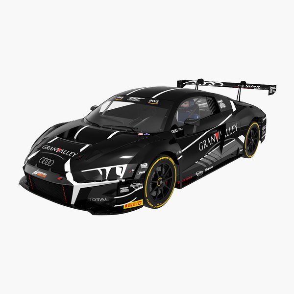 3D Audi R8 LMS GT3 Belgian Audi Club Team Black