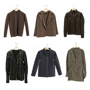 Coat on Hanger Collection 2 3D model