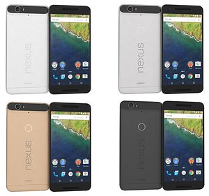 huawei nexus 6p colors 3d lwo
