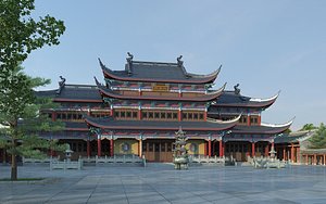 Chinese Temple 04 model