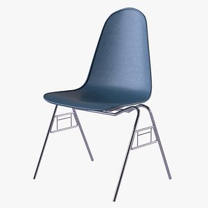 3D Cafeteria Open Dining Chair