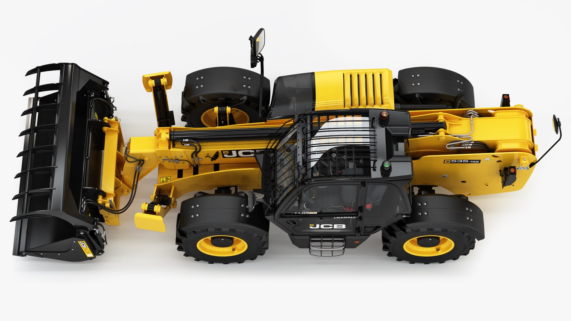 3D Telehandler JCB 535125 Loader Grapple TurboSquid 2039124