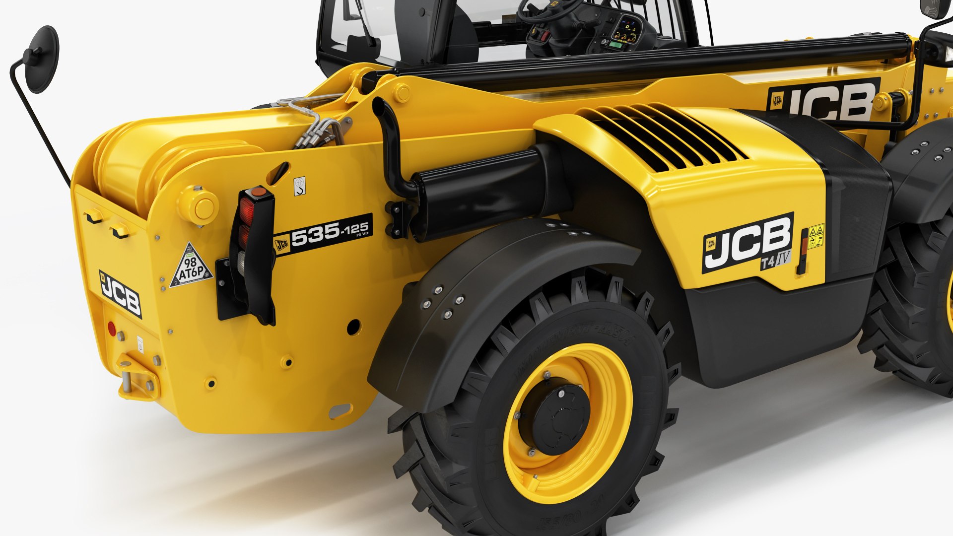 3D Telehandler JCB 535125 Loader Grapple TurboSquid 2039124