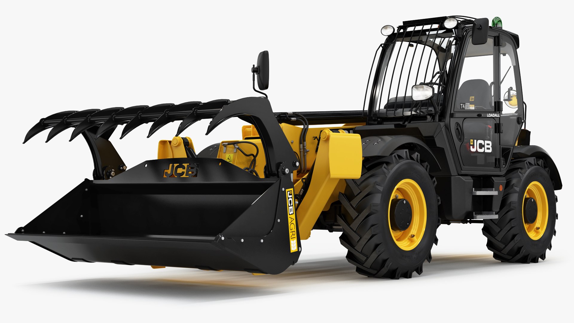 3D Telehandler JCB 535125 Loader Grapple TurboSquid 2039124