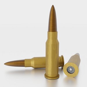 3D model bullet