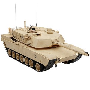 3D model m1 abrams tank blender
