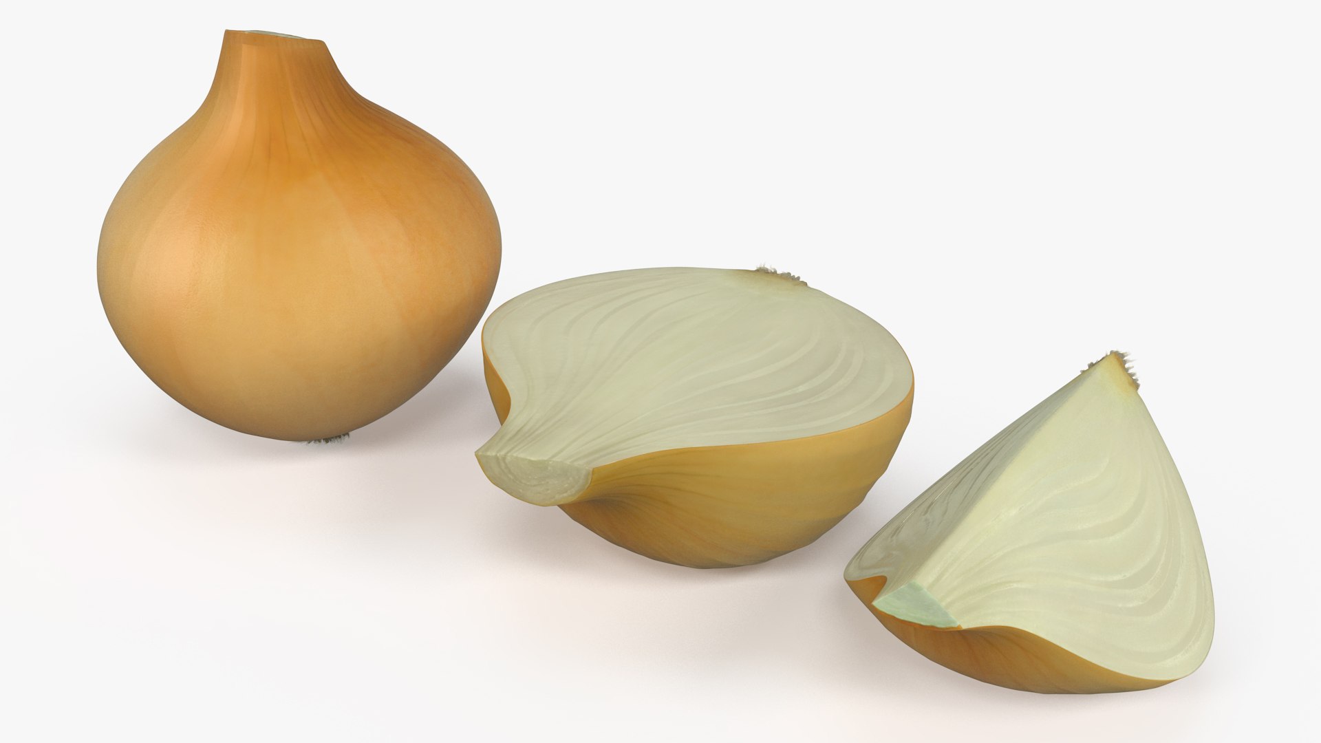 Yellow Onions Fur 3D model preview