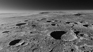 3D Moon Terrain Flat 2 model