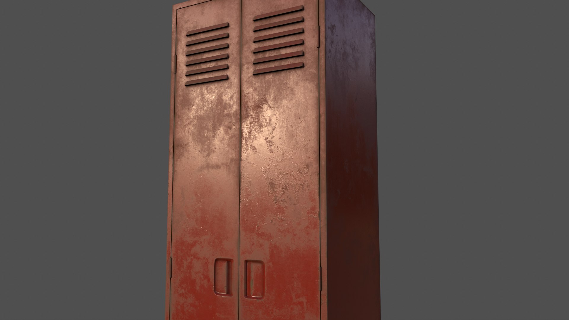 PBR School Gym Locker 09 - Red 3D model - TurboSquid 1786708