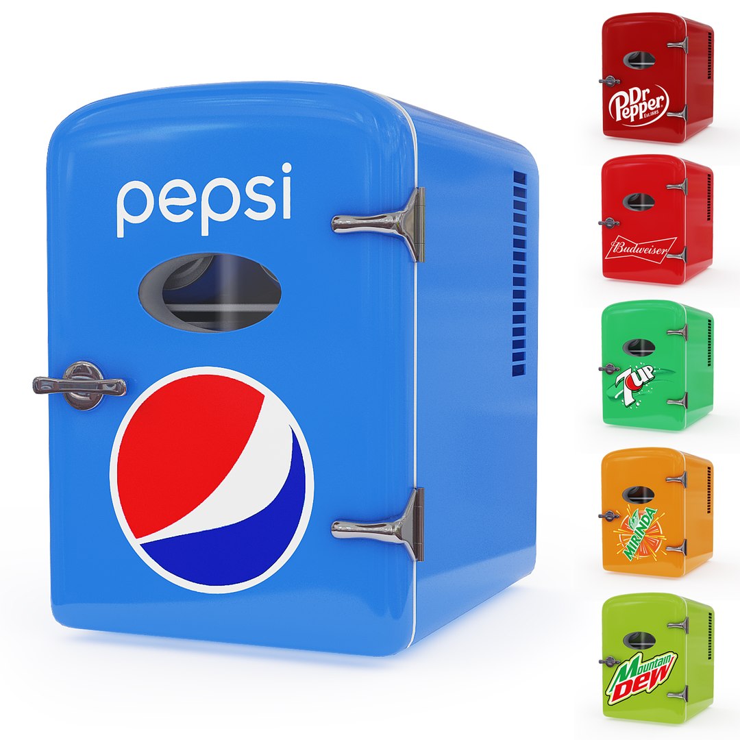 Pepsi cola mini fridge model - TurboSquid 1651569
