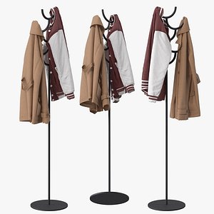 3D Metal Coat Rack model
