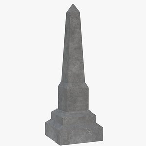obelisk gravestone 3D