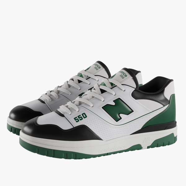 New Balance 550 Green 3D model 3D printable