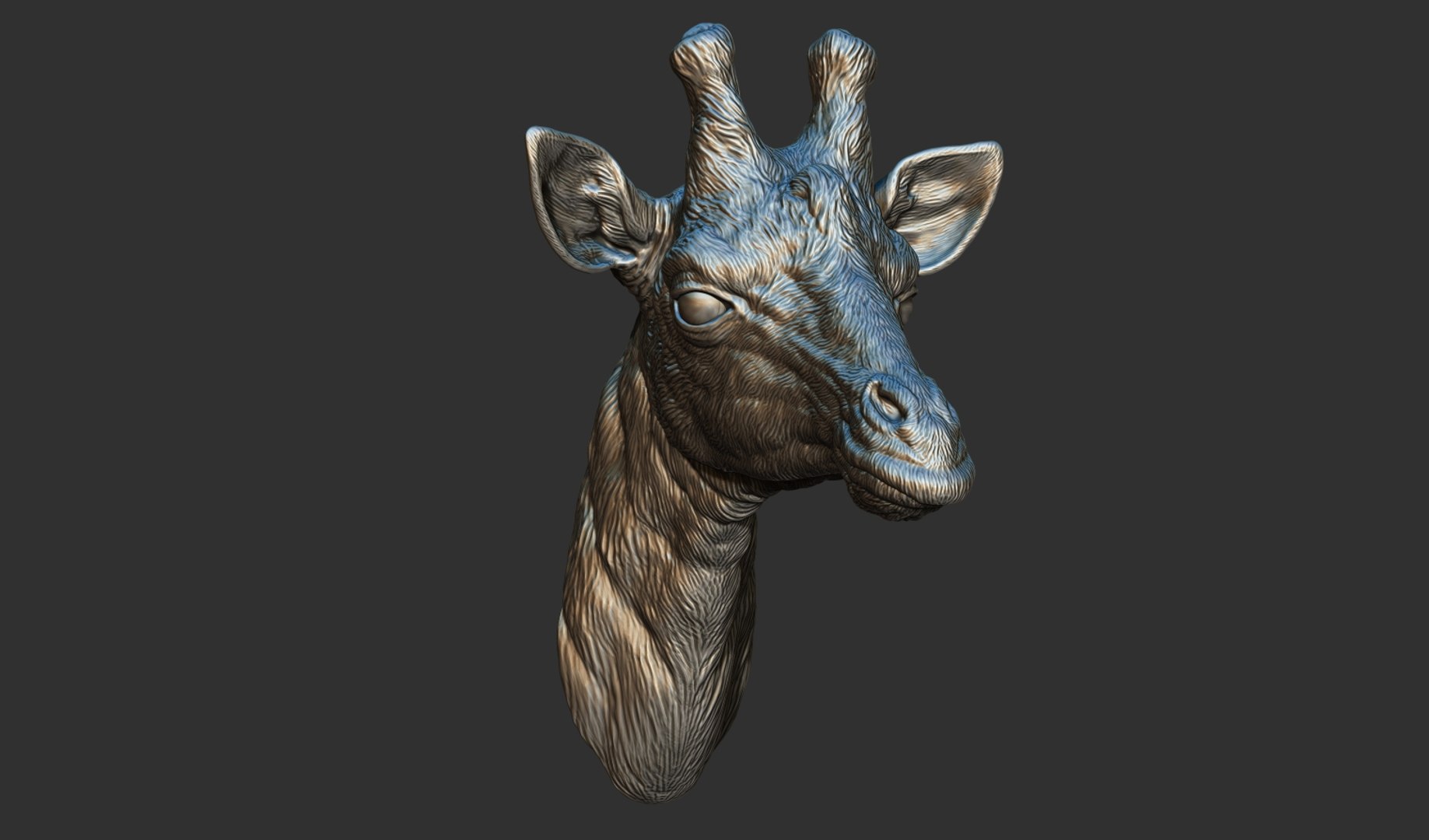 3D Giraffe head - TurboSquid 1788287