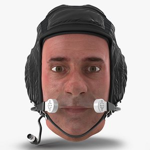 Pilot Head Rigged for Cinema 4D