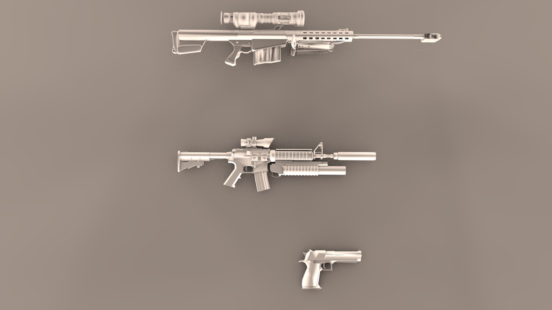 Cod 4 Gun 3d C