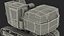 tracked harvester dirty generic 3D model