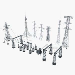 tower electric 3D model